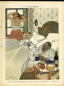 Illustration by Miklos Vadasz (1884-1927) in Le Lire by Miklós Vadász