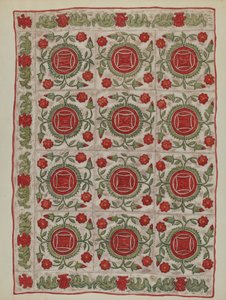 Applique Quilt by Mildred E. Bent
