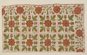 Appliqued Quilt by Mildred E. Bent