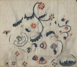 Embroidered Petticoat (Detail) by Mildred E. Bent