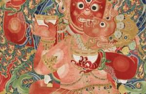 Imperial Embroidered Silk Thangka (detail)