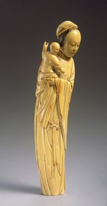 Figure of Guanyin Holding a Child by Ming Dynasty Chinese School