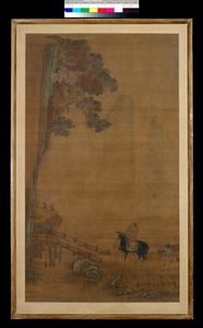 Rider at a bridge