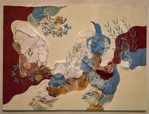 Blue Bird Fresco or The Blue Bird of Crete