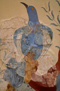 Blue Bird Fresco or The Blue Bird of Crete by Minoan