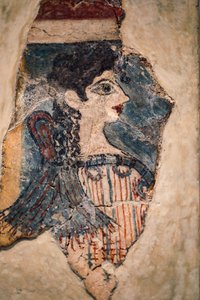 Camp-Stool Fresco by Minoan