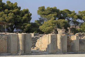 Minoan Archeological Site of Phaistos. Gateway of the North Wing by Minoan