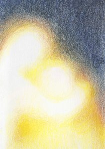 Soft Abstract Embrace by Mirjam Schrei