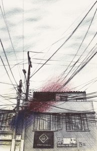 Tangled City Wires by Mirjam Schrei