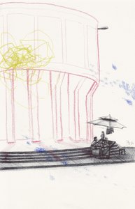Urban Cafe Drawing