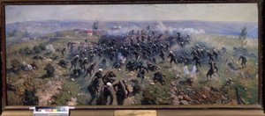 Battle of Gorni Dubnik on 24 October 1877 by Mitrofan Borisovic Grekov