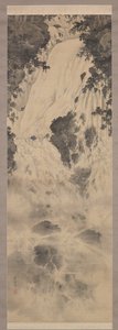 Waterfall by Mochizuki Gyokusen