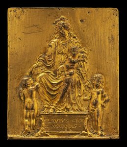 Madonna and Child Enthroned with Two Angels