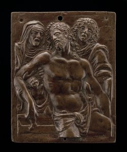 The Dead Christ Supported by the Virgin and Saint John by Moderno