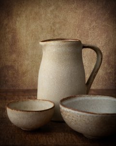 Rustic Ceramic Still Life by Mogyorosi Stefan