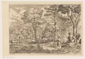 Forest Landscape with Satyrs