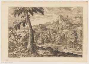 Landscape with Figures Along a River