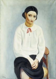 Woman in a White Blouse by Moise Kisling