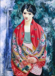 Woman with a Polish Shawl