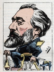 Portrait of Leon Gambetta (1838-1882) French politician