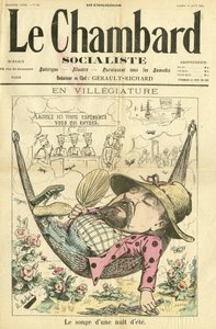 Illustration of Moloch for the Cover of Le Chambard Socialiste
