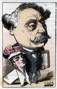 Portrait of Alexandre Dumas Jr. (1824-1895), French writer by Moloch