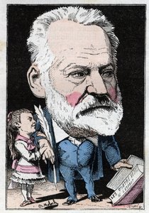 Portrait of the French writer Victor Hugo (1802-1885) in 