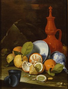 Bucchero, Porcelain, Oranges and Lemons