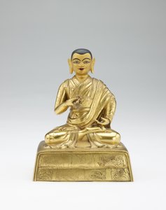 Twelfth Dalai Lama, Trinlay Gyatso, mid 19th century by Mongolian School