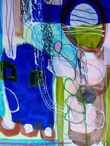 Vibrant Abstract Movement by Monika Riethmueller