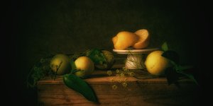 Moody Lemon Still Life