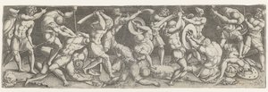 Battle Between Roman Soldiers