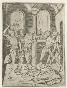 Scourging of Christ (Passion Story) by Monogrammist AG