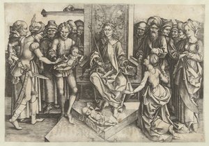 Judgment of Solomon by Monogrammist BM
