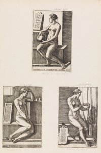 Arithmetic, from The Seven Liberal Arts, plate 4, 1544 by Monogrammist B