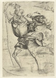 Saint Christopher Carrying the Christ Child