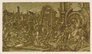 The Massacre of the Innocents After Raphael by Monogrammist NDB