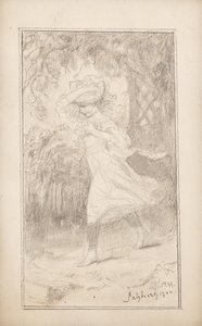 Girl Running in the Wind