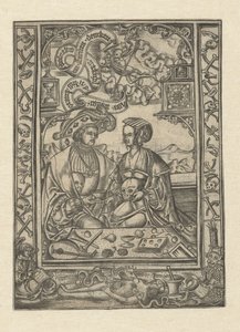 Vanitas: Man and Woman with Skull