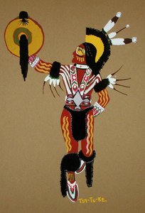 Kiowa Warrior by Monroe Tsatoke