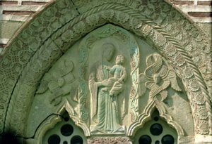 Madonna and Child, (Detail) by Morava School