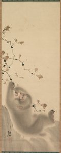 Monkey Hanging on to a Branch by Mori Sosen