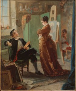 A Painter in the Studio with Wife and Model