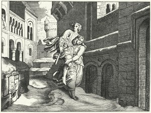 Einhard and Emma by Moritz Ludwig von Schwind