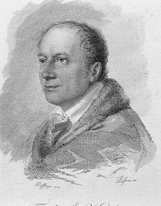 Portrait of Friedrich Kind, engraved by Passini