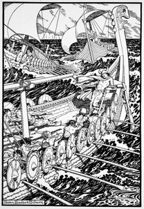 The Coming of the Northmen, 1913 by Morris Meredith Williams
