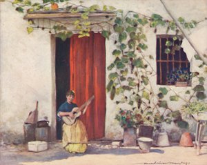 A Courtyard, Seville, 1903