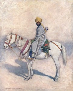 A Mounted Mace-bearer, 1903 by Mortimer L Menpes