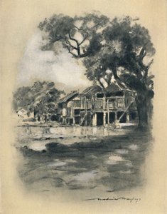An Up-Country Village by Mortimer L Menpes