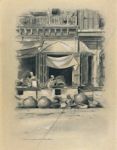 Bazaar at Delhi, 1903 by Mortimer L Menpes